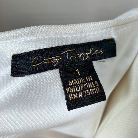 NEW Black & White Lace Plunge V-Neck Knee Length Cocktail Party Dress 1 NWT - Picture 10 of 12